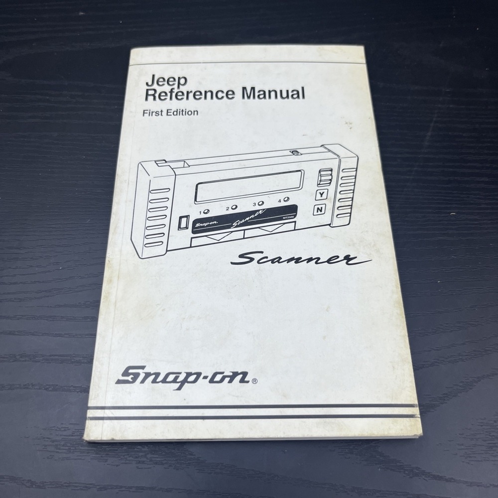 SNAP-ON Diagnostics Jeep‎ Scanner Reference Manual 1st Edition 1995 MT2500
